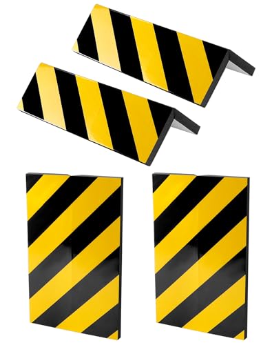 QWORK EVA Foam Protective Padding for Car Doors and Wall Corners - 4 Pack Impact-Absorbing Guard with Reflective Safety Strips, Self-Adhesive, Customizable Size - 400x250x20mm by QWORK - Used condition - Image 2
