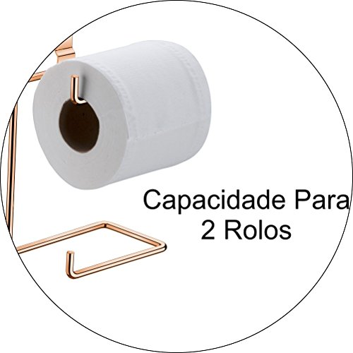 Papeleira Dupla P/Caixa Acoplada - Cobre, Future, Rose Gold