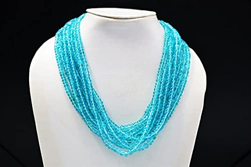 Apatite turquoise perles rondelles lisses 4-6mm de qualité gemme supérieure