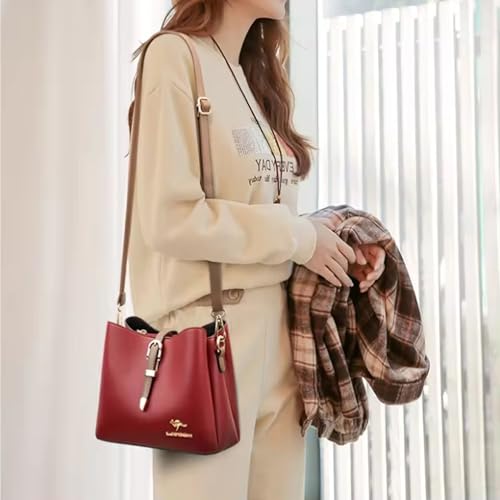 Quality Leather Bucket Bags For Women - Modern Hobo Purses Small And Large3