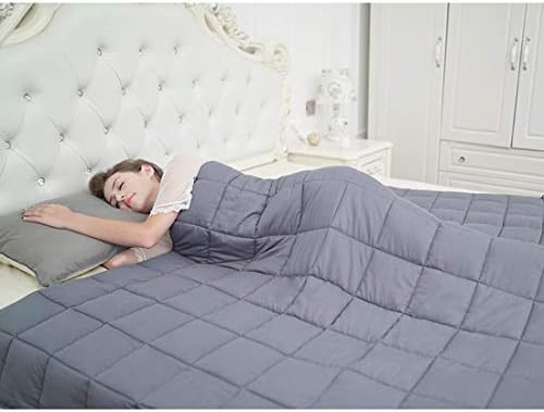 CuteKing Weighted Blanket (Dark Grey, 48''x78'' 15lbs)