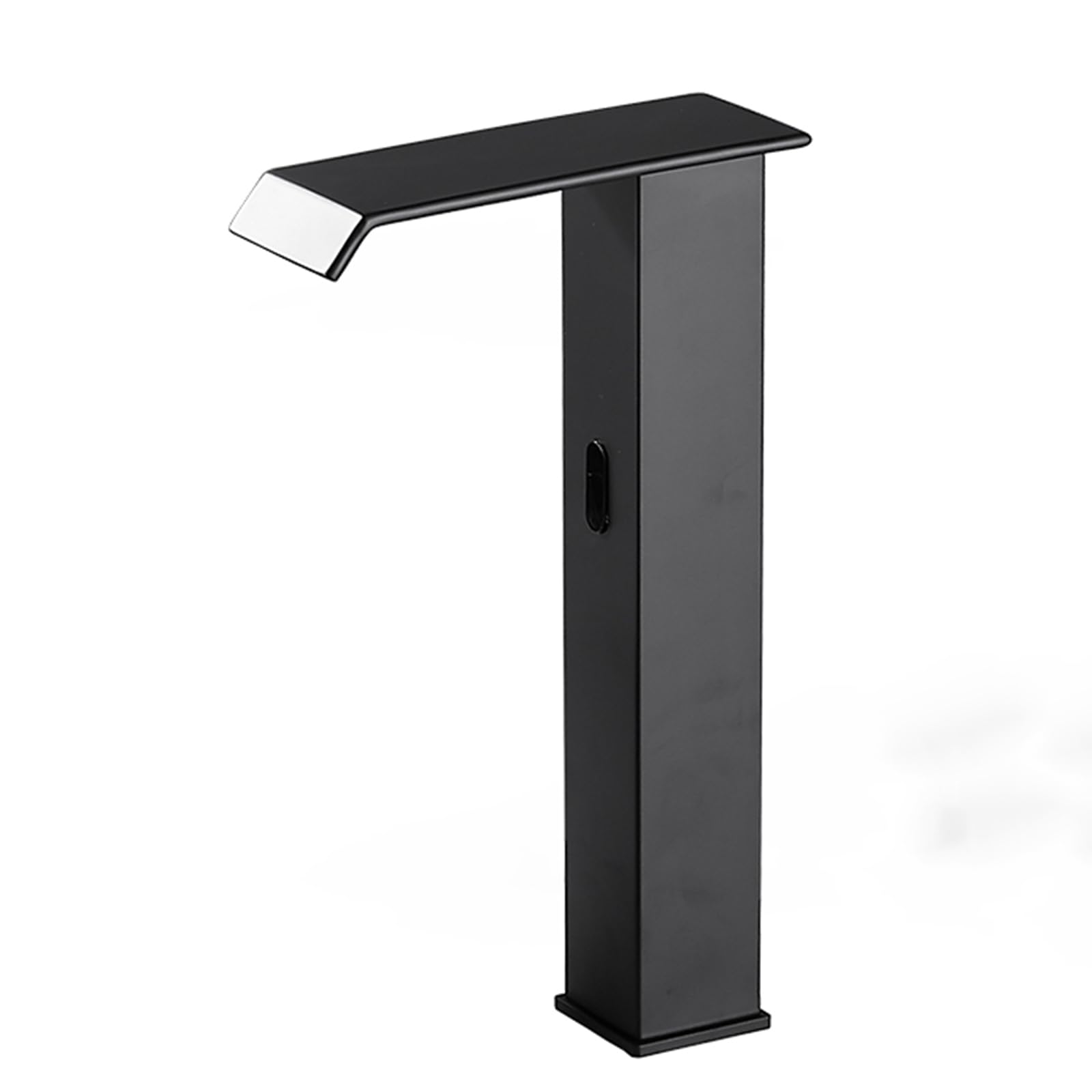 ZYCHSJXA Touchless Basin Tap Waterfall Mixer Taps for Bathroom Infrared Sensor Faucet Stainless Steel,Black,High