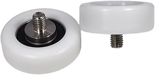 Bearings, Bearing for Skateboard, 1 Pcs Externally Threaded Plastic Bearing BS600456-20C1L12M10 High wear-Resistant Nylon Threaded Guide Wheel for Wheel Skateboards Motor Steel Bearings