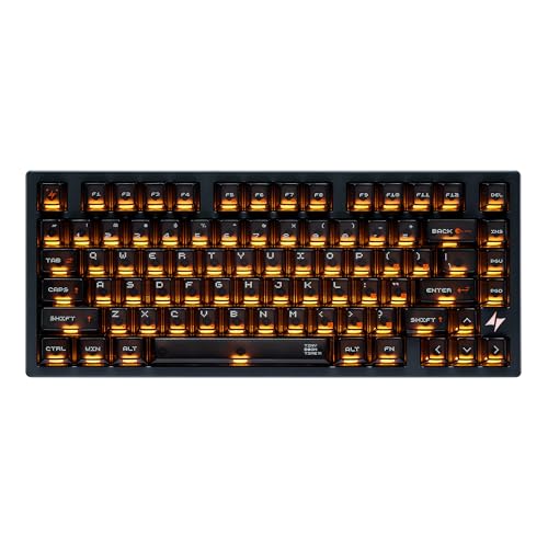 ATK RS7 �^�[�{ �Z�~�A���~�j�E�� �z�[���G�t�F�N�g �Q�[�~���O�L�[�{�[�h 75% 80�L�[�L���L�[�{�[�h 0.001mm ���s�b�h�g���K�[���� PBT �`�F���[�v���t�@�C���L�[�L���b�v (�u���b�N, ���n)