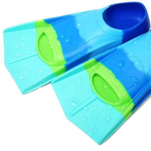 image for Foyinbet Kids Swim Fins,Kids Flippers Youth Swimming Fins for Lap Swim