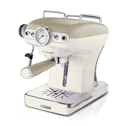 Ariete Espresso Vintage 1389, Machine à Café Expresso Pour Poudre Ou Dosette Ese, 1 Et 2 Tasses,...