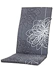 kettler ersatzteile tischtennis  Kettler Polen KETTtex 0519 Auflage Hochlehner Korsika grau-Silber Gemustert 123x49x4 cm Sitzpolster