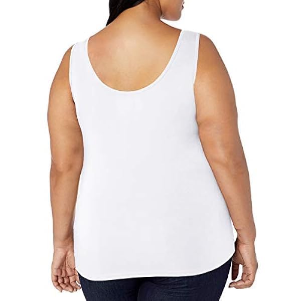 GEIFA Tummy Control Shape wear Tank Tops Seamless Round Neck Compression Body Shaper Camisole Pack of 1 (2XL, White) - Image 6 thumbnail
