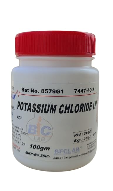 BFC POTASSIUM CHLORIDE LR - 250gm CAS No:7447-40-7 (KCl) (B07K43T714) Amazon Price History, Amazon Price Tracker
