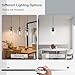 hansang 3 Pack Pendant Lights for Kitchen Island, Modern Black Hanging Light Fixture, 47Inches Island Lights, Adjustable Rope, Farmhouse Clear Glass, E26 Base, Bulbs Not Included