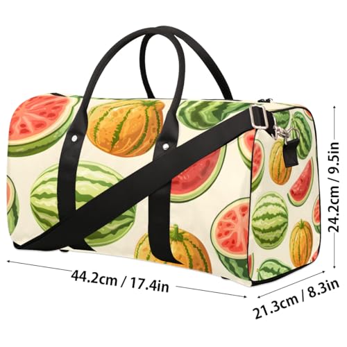Travel Duffle Bag Watermelon Pumpkin Gym Bags for Men Women Travel Duffel Bags with Adjustable Shoulder Strap Carry On Weekender Bag2