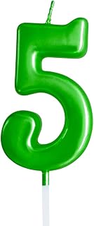 Green Birthday Candles 5 Candle 5th Five Years Cake Bady Roman Numberal Cool Number Candle No 50 51 52 53 54 55 56 57 58 59