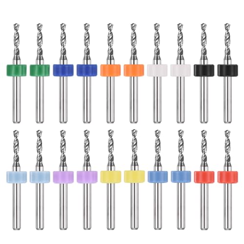 PATIKIL 20 Pack 2.2mm Micro Drill Bits Carbide Tungsten Steel