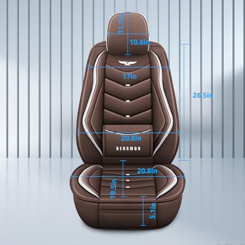 RERAMDO Pacote com 2 capas de banco dianteiro para carros, SUV, capas de assento automotivas univers