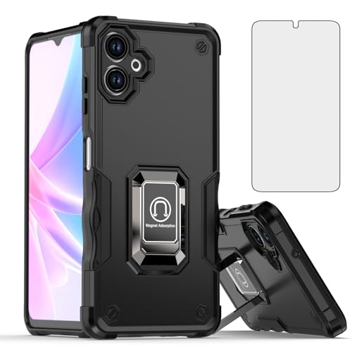 Coque Samsung Galaxy A06 5G avec protection écran verre trempé et béquille