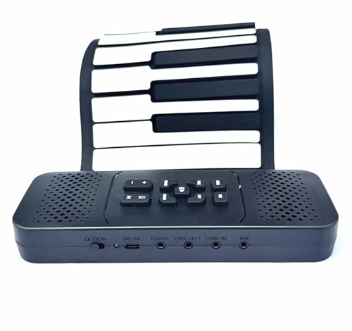Magicon EL-E8898B 88 Key Roll Up Piano Keyboard, Pure Piano Sound Source By France Dream, Portable Flexible thumb #2