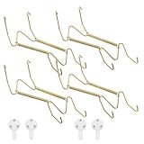 TINEASUR スプリング式壁掛けプレートハンガー 4個入り 金属製フック キッチン用壁掛けフック 6インチ 食器ハンガー