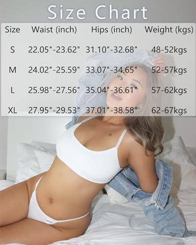 Image of FINETOO 10 Pack G-String Thongs for Women Cotton Panties Stretch T-back Tangas Low Rise Hipster Underwear Sexy S-XL