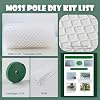 Plastic Moss Poles mesh kit,Plant Poles for Climbing Plants,Plastic Moss Pole Sheets with Different Height,Plant Stakes for Indoor,11.8in10.8ft Plastic mesh Stackable Works with Sphagnum Moss