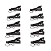 MonkeyJack 10 Pack Mini Ring Type Lavalier Microphone Clip Safe Hold Shock Secure Lapel Mic Clamp Replacement Kit 10mm Diameter for Headset Microphones