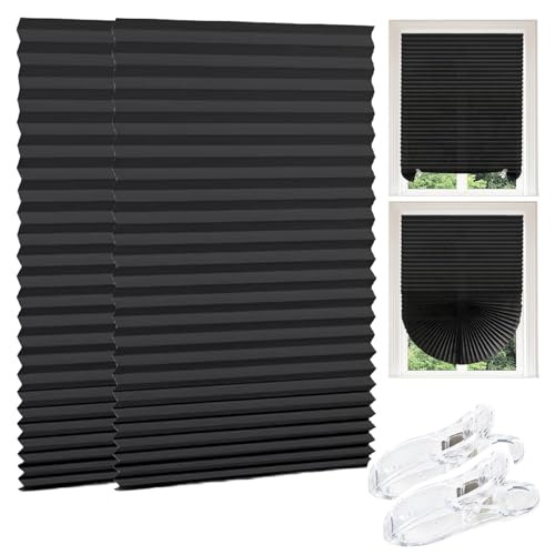 2 Pack Temporary Blinds, 150 x 60 cm Stick On Blinds for Windows No Drill, temporary blinds, Temporary Window Covering for Home, Nursery, RV