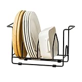 LINFIDITE Plate Holder Organizer Cutting Board Holder Pot lid Holder Dish Storage Rack Kitchen...