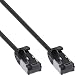 Produktbild InLine Patchkabel Slim, U/FTP, Cat.8.1, TPE halogenfrei, schwarz, 0,50m