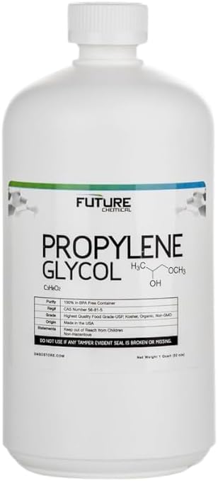 Propylene Glycol 99.998% High Purity USP Grade 1 Quart (32 oz)