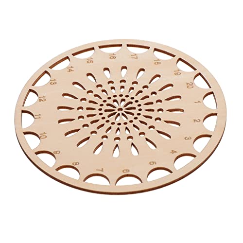 HOMSFOU 1Pc Wooden Thread Holder for Embroidery Cross Stitch Floss Organizer with Multiple for Easy Thread Storage Compact and Convenient Sewing Tool for Craft Projects