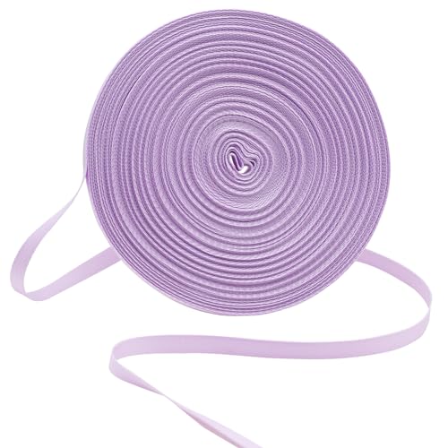 ZHFMLY 3/8" Lavender Nylon Webbing Straps 50yd 10mm for Sewing Crafts