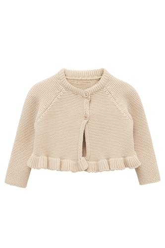 Lilax Baby Girls' Knit Long Sleeve Cardigan
