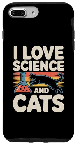 I Love Science And Cats gX^C̃OtBbN X}zP[X iPhone 7 Plus/8 Plus p