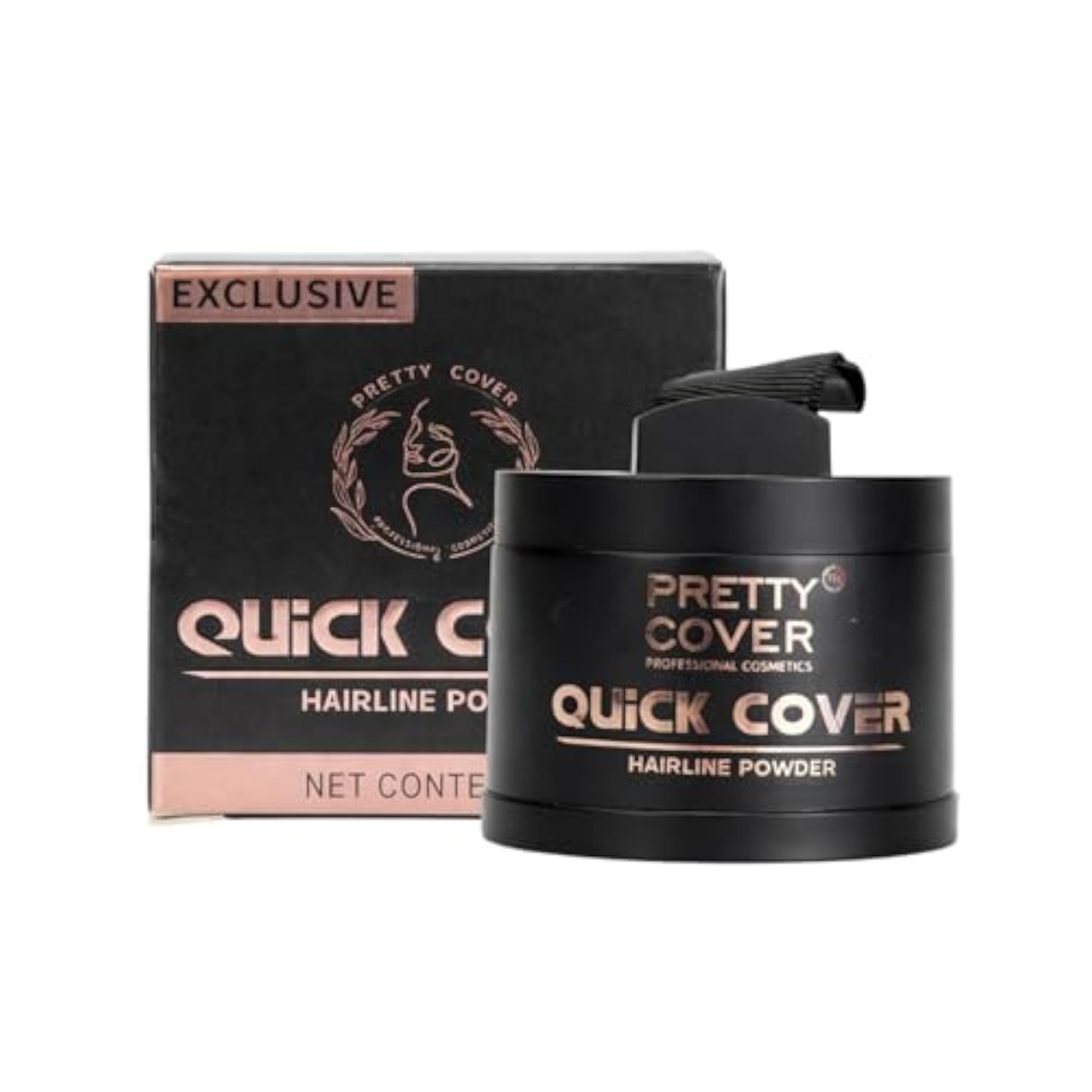Quick Hairline Powder for Grey Hair Coverage, Instant Concealer