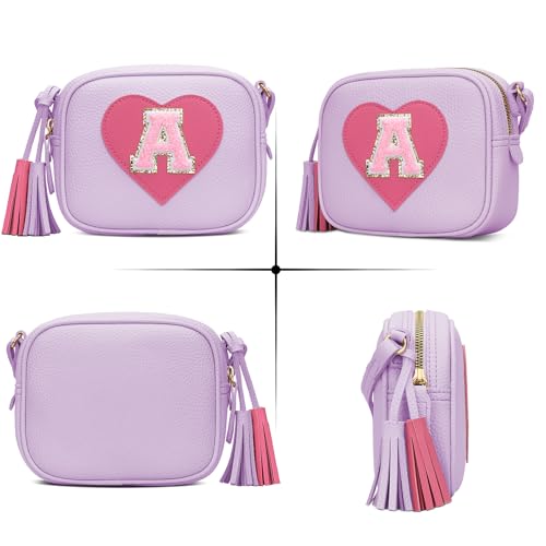 Image of KKXIU Birthday Gifts for Girls Initial Toddler Purse Cute Kids Crossbody Bag