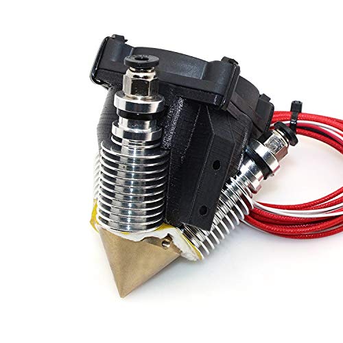 Druckerteile Extruder Komplettset - Lite6 Messing Multi Color Düse 3 in 1 Out 0,4 mm für 1,75 mm Filament Mischfarben Multi Düse für 3D Drucker Ersatzteile