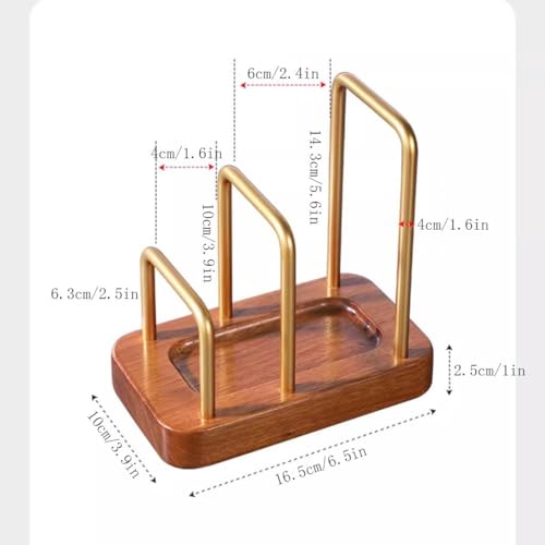 Schneidebrett-Regal aus Holz, Küchenaufbewahrung für Schränke, Schneidebrett-Halter und Topfdeckelständer, perfekt für effiziente Küche und platzsparende Lösungen