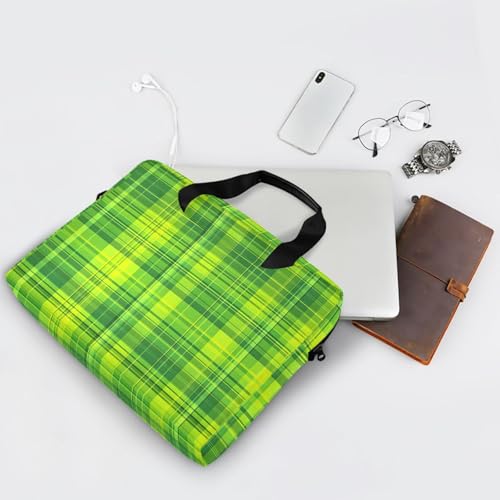 Bolso para portátil ALAZA verde lima a cuadros 13-15.6 pulg miniatura 7