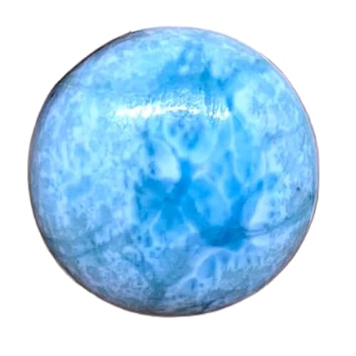 Larimar naturel de qualité supérieure cabochon rond 18mm pour collier d'exception