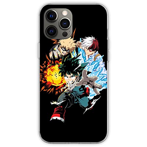 Classic My Hero Katsuki Shoto Izuku Phone Case Compatible With Iphone 13 Pro Max Academia Bakugo Todoroki Midoriya Tpu Soft Silicone Shockproof Phone Cover #TOP19
