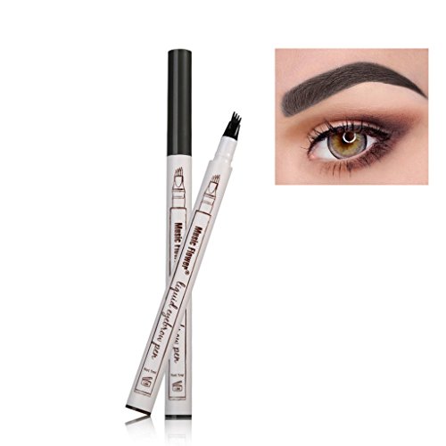 Eyebrow Pen Frola Waterproof Smudg-proof Eyebrow Pencil Brown Makeup Pencil(3# Dark Grey)