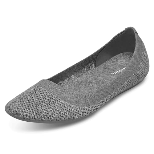 Allbirds Women’s Tree Breezer, Knit Ballet Flats, Slip-On Everyday Round Toe Shoes, Machine...