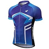 Tolles Design für Radfahrer - 3 Hintertaschen, um ausreichend Platz für wichtige Artikel zu haben, um Wasserflasche, Reparatur-Toolkits, Telefon, Lebensmittel zu halten. Der reflektierende Streifen verbessert die Sichtbarkeit bei schlechtem Licht und hält Sie in der Dunkelheit sicher.