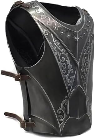 Medieval Knight Armor – Black Antique Paladin Breastplate & Backplate for LARP, Cosplay & Halloween.