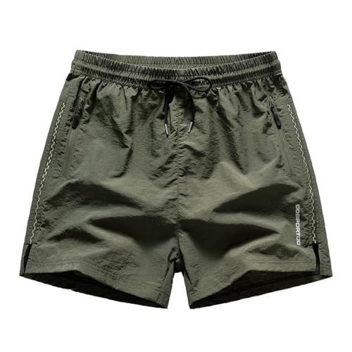 Cbebvwl Gym Shorts Men Mens with Zip Pockets Running Breathable Fitted Quick Dry Outdoor Sport Exercise Workout Training Jogger Summer