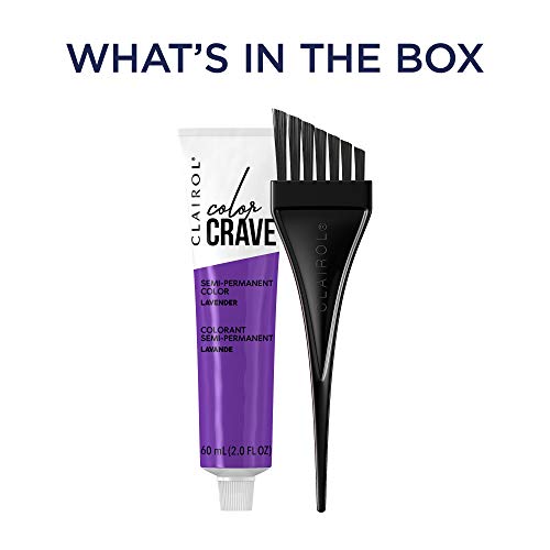 Clairol Color Crave Semi-Permanent Hair Dye, Lavender Hair Color, 1 Count #TOP3