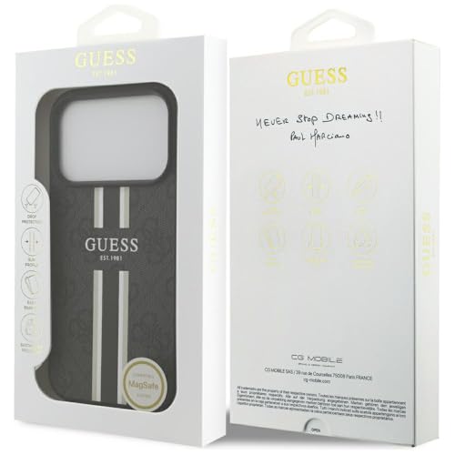 Coque Guess Hardcase 4G Printed Stripes MagSafe pour iPhone 17 Pro - vue 9
