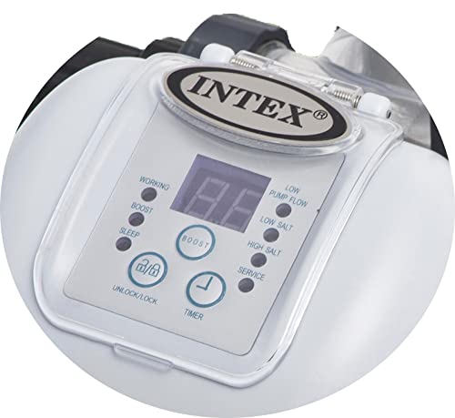 Salzelektrolyseanlage Intex 12V Krystal Clear Saltwater System grau