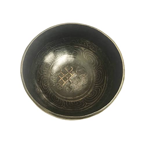 Heart Chakra Antique Hand Pounded Singing Bowl ~ Nepal [ 410 SB, 5.25 inch diameter]