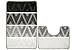 Produktbild AKCILA Palma Grau Badteppich Set 2-teilig, Rutschfester , Rechteckig, Bunt, Badematten & Badteppiche, Badezimmerteppich , Bad Vorleger waschbar