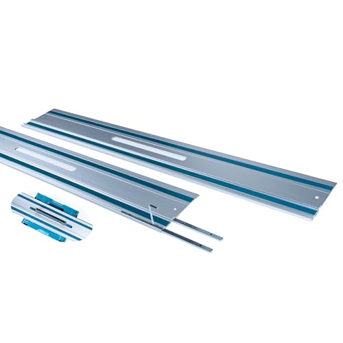 110” Track Saw Guide Rail Joining Kit - 2x55” Rails